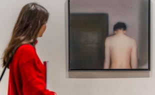 Une oeuvre de Gerhard Richter, exposée à la Whitechapel Gallery de Londres en janvier 2019.