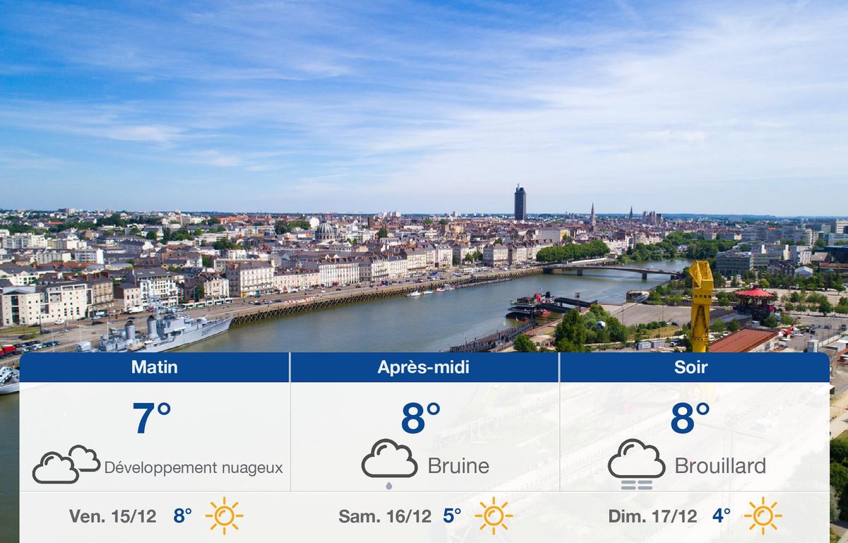 Météo Nantes: prévisions du jeudi 14 décembre 2023