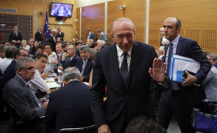Gérard Collomb lors de son audition par la Commission des Lois de l'Assemblée, le 23 juillet 2018.