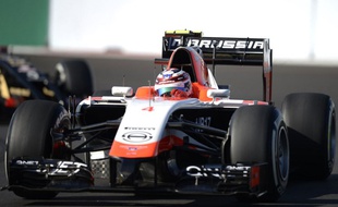Le pilote de Marussia Max Chilton lors du GP de Russie, le 12 octobre 2014.