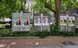 Les trois candidats à l'élection municipale à Lille.