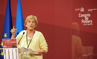 La sénatrice socialiste Marie-Noëlle Lienemann lors du 77ème congrés du Parti socialiste à Poitiers le 6 juin 2015