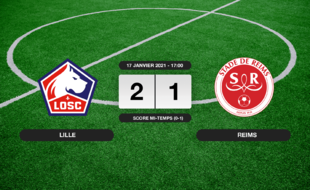 LOSC - Stade de Reims: Succès 2-1 du LOSC face au Stade de Reims
