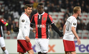 Mario Balotelli lors de Nice-Lokomotiv Moscou en Ligue Europa, le 15 février 2018.