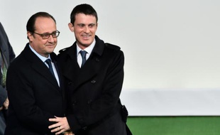 François Hollande et Manuel Valls à l'ouverture de la COP21 le 30 novembre 2015 au Bourget