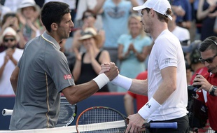 Novak Djokovic et Andy Murray, en août 2015.