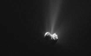 La comète tchouri photographiée par Rosetta le 21 septembre 2015.