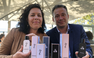 Anne et Stéphane Gerveau viennent de lancer une gamme de parfums et de cosmétiques baptisée Bienvenue en Bretagne.