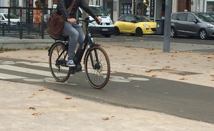 Illustration de cyclistes à Lyon