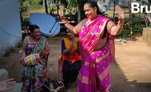 Manisha en août 2020 à Pakhanjur (Inde)