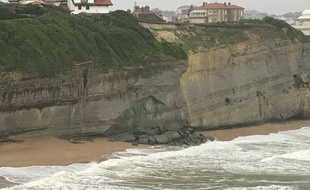 Les intempéries ont provoqué un nouvel effondrement de la falaise de Bernain.