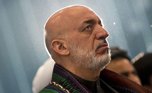 Hamid Karzaï, président de l'Afghanistan, mars 2013