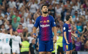 Luis Suarez le 16 août 2017 à Santiago Barnabeu