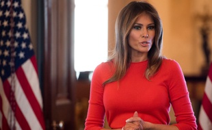 Melania Trump, le 9 avril 2018.