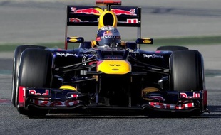 L'Allemand Sebastian Vettel (Red Bull-Renault) a signé le meilleur temps de la 1re journée d'essais de la 2e semaine de préparation à la saison 2012 de Formule 1, mardi sur le circuit de Catalogne à Montmelo, près de Barcelone.