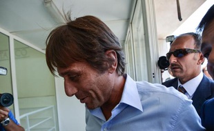L'Italien Antonio Conte lors de son audition dans une affaire de matchs arrangés, en 2012, à Rome.
