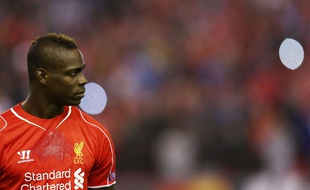 Mario Balotelli lors de la rencontre de Ligue des champions entre Liverpool et Razgrad le 16 septembre 2014.
