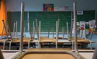 Une salle de classe. Illustration.