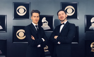 Lionel Hirlé (à gauche) et Grégory Ohrel (à droite) lors des Grammys fin janvier aux Etats-Unis.