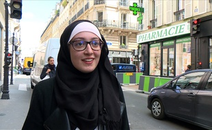 Maryam Pougetoux, responsable de l'Unef à l'université Paris 4.