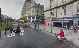 Le boulevard Foch à Angers.