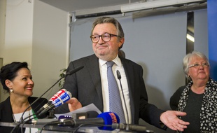 Jean-Noël Guérini, le soir du 1er tour des élections départementales.