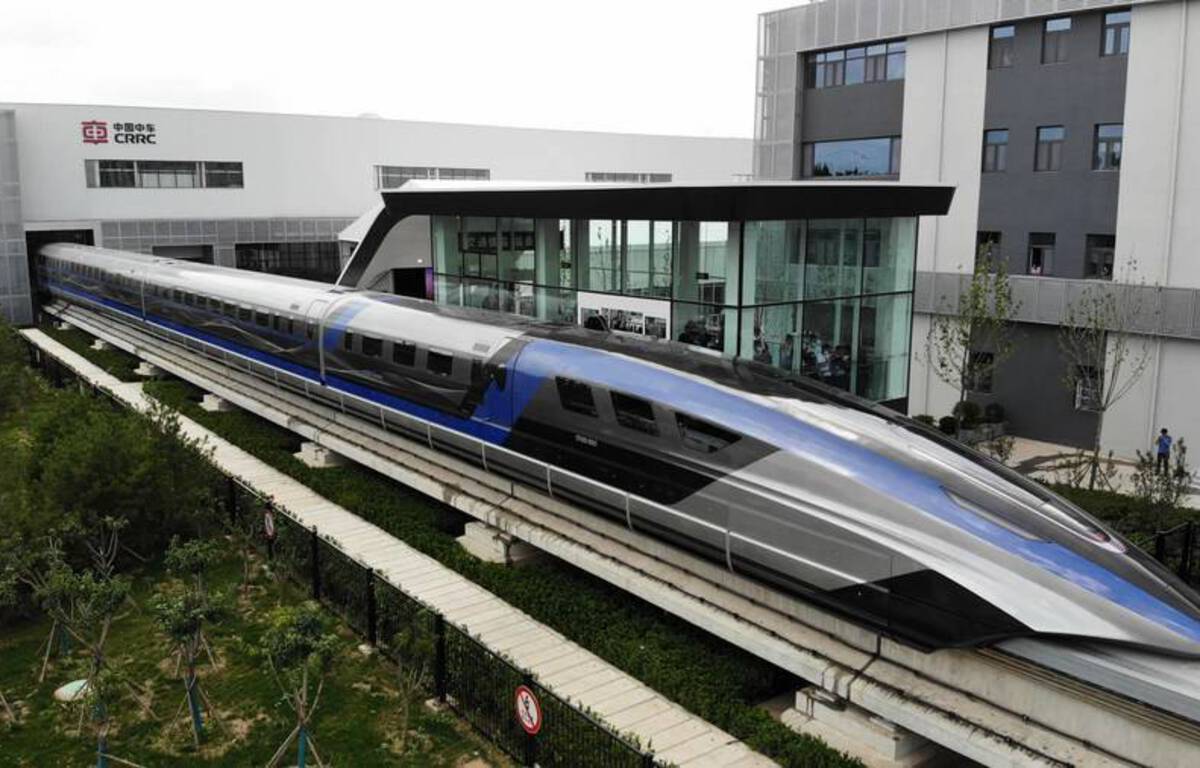 Chine Le train le plus rapide du monde a été inauguré, il peut circuler à 600 km/h
