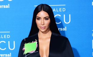 La star de télé-réalité Kim Kardashian à un évènement de la chaîne NBC, à New York, en mai 2017.