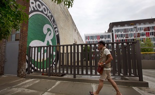 La micro-brasserie «Brooklyn Brewery» dans le quartier Williamsburg à New-York