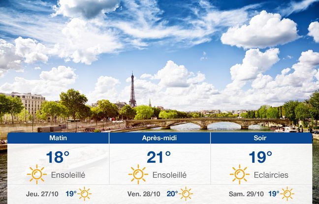 Météo Paris: Prévisions du mercredi 26 octobre 2022