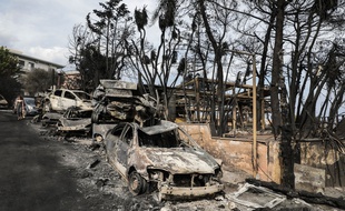 Le village de Mati, en Grèce, a été ravagé par un terrible incendie.
