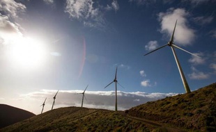 Des éoliennes à El Hierro le 28 mars 2014