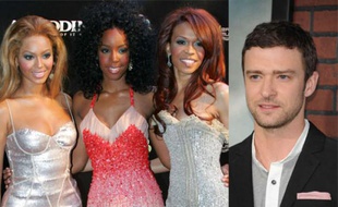 Les Destiny's Child en 2008, et Justin Timberlake, en 2012.