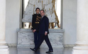 François Hollande à l'Elysée, à Paris le 12 mars 2014