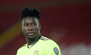 Le gardien de l'Ajax Amsterdam Andre Onana a été suspendu un an par l'UEFA pour dopage, le 5 février 2021.