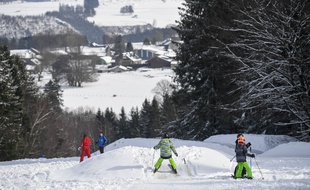 Une station de ski, illustration