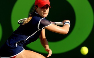 La joueuse de tennis française Alizé Cornet, le 23 mars 2014, au tournoi de Key Biscayne.