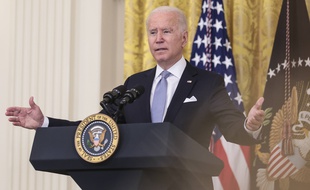 Le président américain Joe Biden à la Maison Blanche, le 29 juillet 2021.