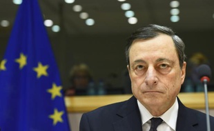 Le président de la Banque centrale européenne Mario Draghi, le 15 février 2016 à Bruxelles