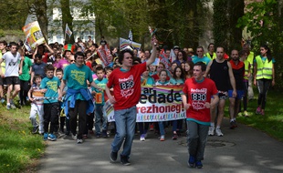Lors de la précédente édition en 2016, la Redadeg avait fait escale au lycée Diwan de Carhaix.