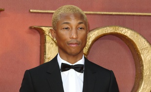 Le producteur Pharrell Williams à l'avant-première du Roi Lion à Londres