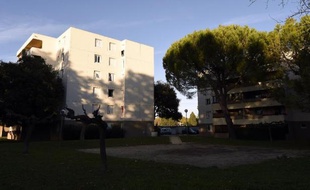 Le quartier de Abrivado à Lunel (sud), le 23 octobre, d'où sont originaires les 4 jeunes, morts en Syrie pour faire le jihad