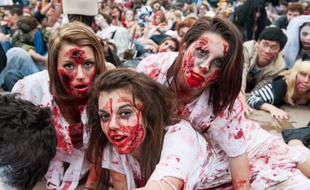 Parade de la Zombie Walk, le 26 ocotbre 2013 à Bordeaux