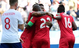 Le Panama célèbre son premier but en Coupe du monde contre l'Angleterre.