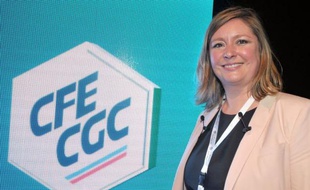 Carole Couvert, tout juste 40 ans, est devenue mercredi la première femme élue à la présidence de la CFE-CGC, à l'issue d'une élection qui s'est déroulée dans une ambiance houleuse et va l'obliger à panser les plaies d'une longue crise interne.