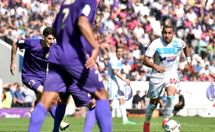 L'attaquant marseillais Dimitri Payet face au TFC, le 9 avril 2017 au Stadium de Toulouse.