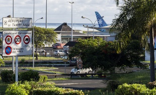 L'aéroport de Tahiti, en Polynésie française, en mai.