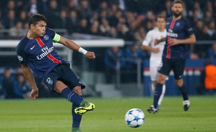 Thiago Silva, le défenseur du PSG, le 21 octobre 2015 contre le Real Madrid.