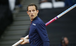 Renaud Lavillenie à la finale de la perche, mardi 8 août.