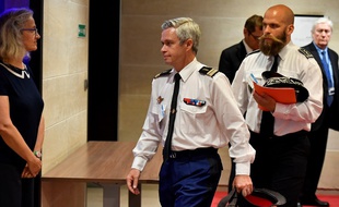 Lionel Lavergne, colonel et chef du Groupement de sécurité du Président de la République, à l'Assemblée nationale, mercredi.